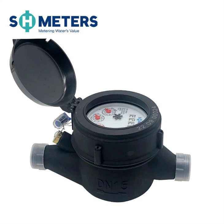 DN15mm-DN50mm Nylon Plastic Multi Jet Water Meter